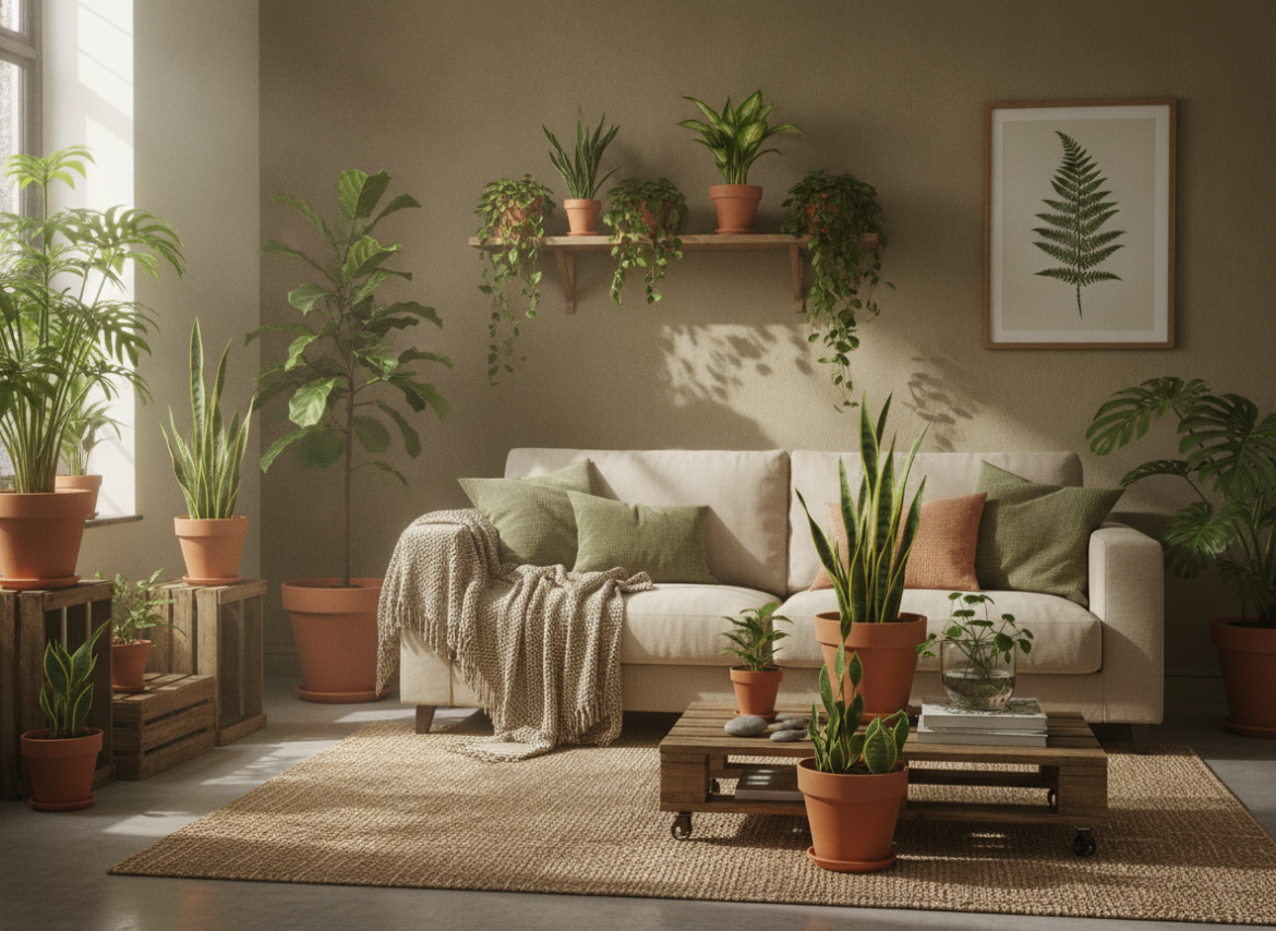Budget biophilic ideeën voor een kalmer en groener huis